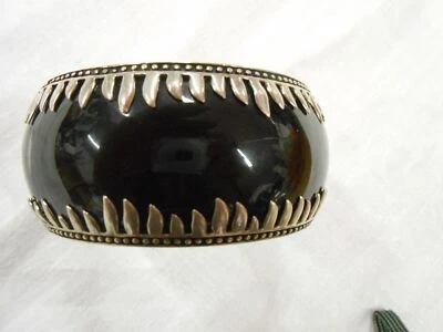 BRAZALETE MIRIAM SALAT DE DISEÑO - PLATA DE LEY 925 Y NEGRO Foto 1 de 4