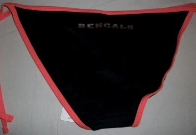 Cincinatti Bengals String Bikini Bottom Only Medium Ladies Sexy NFL - Image 1 of 2