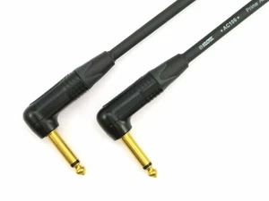 Parche conector para guitarra con cable Klotz oro negro neutro ángulo recto a recto AC106 - Imagen 1 de 1