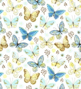 Serviettes en papier papillons multicolores. Paper napkins butterlfy butterflies - Picture 1 of 2