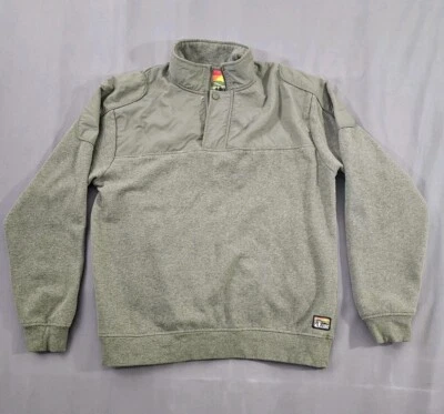 🔥Sudadera Orvis Para Hombre Grande Firma Cuarto Cremallera Hombro Parches Pullover🔥 Foto 1 de 4