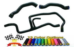 Manguera calentador de refrigerante radiada de silicona negra Fit BMW E34 520i/525i/525ix M50 89-95 - Imagen 1 de 4