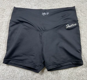 Justice Girls Size M (10) Black Pull-On Shorts Yoga Athletic - Picture 1 of 5