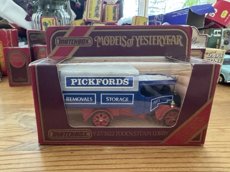 Vintage Matchbox Models Of Yesteryear Y-27  1922 Foden Steam Lorry Pickfords  - Image 1 of 1