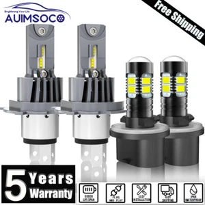 For 2015-2016 Hyundai Grand LED Headlight Bulbs Combo 4Pcs 9003+880 Super Bright - Picture 1 of 16