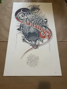 Aaron Horkey - GRAILS Concert Poster Print 2009 Signed/Numbered Mondo Burlesque - Picture 1 of 7