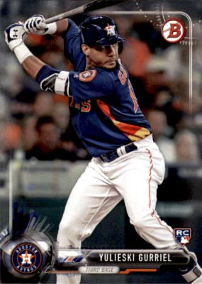 Tarjeta de novato Bowman Yulieski Gurriel 2017 #29 Houston Astros Foto 1 de 2