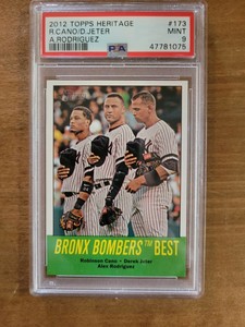 2012 Topps Heritage #173 Robinson Cano Derek Jeter Alex Rodriguez
