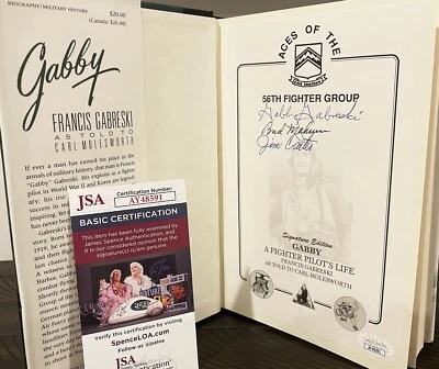 LIBRO DE VIDA GABBY GABRESKI MULTI FIRMADO GABBY A FIGHTER PILOTOS CERTIFICADO DE AUTENTICIDAD JSA X3 AUTOS Foto 1 de 2