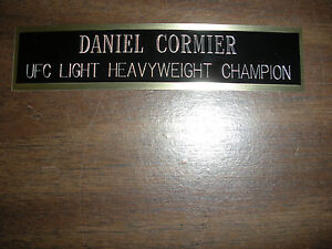 DANIEL CORMIER (UFC) NAMEPLATE FOR SIGNED TRUNKS DISPLAY/PHOTO/PLAQUE