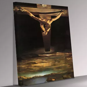 Christus des Heiligen Johannes vom Kreuz Salvador Dali Leinwand Wandbild fertig zum Aufhängen - Bild 1 von 6