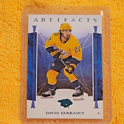2022-23 Upper Deck Artifacts- Hockey  #24 David Farrance- [Turquoise] - Image 1 of 2