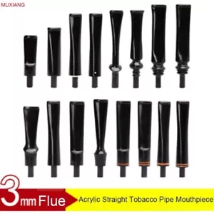 Bocchino Per Pipa In Acrilico Stelo Dritto Piegato Filtro Per Fumatori Da 3mm - Bild 1 von 40