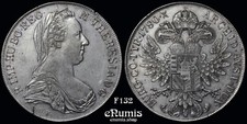 AUSTRIA, Maria Theresa, Taler 1780, Hafner 50, struck in Vienna 1890, XF+