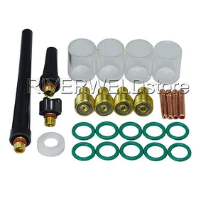TIG Gas Lens Collet body  Pyrex Cup #10 Fit WP 9 20 25 26pcs  - Picture 1 of 8