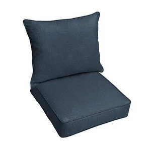 Sorra Home Sunbrella Outdoor Corded Deep Seating Pillow and Cushion Set - Picture 1 of 86