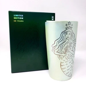 Starbucks edizione limitata 50° anniversario scatola sirena sirena 12 once nuova con scatola - Foto 1 di 7