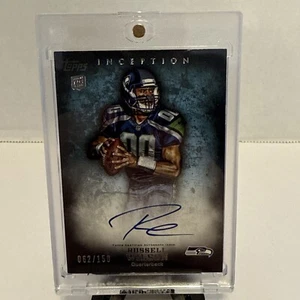 2012 Topps Inception - Rookie Autographs Blue #112 Russell Wilson /150. Seahawks - Picture 1 of 5