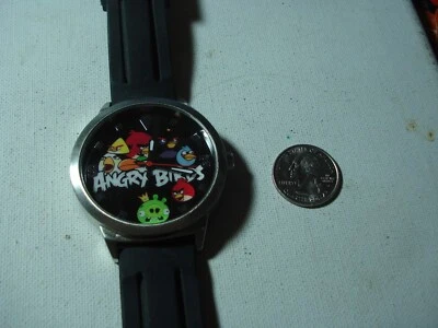 RARE 2009-11 HUGE ANGRY BIRD ROVIO ENERTAINMENT WATCH VIDEO GAME ADVERTISING - Image 1 of 4