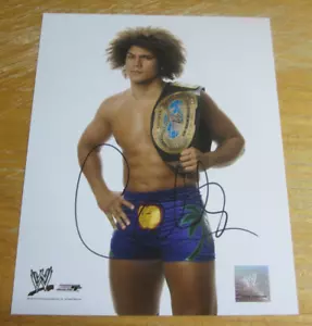 Fotografía autografiada firmada por Carlito 8X10 lucha libre WWE - Imagen 1 de 3