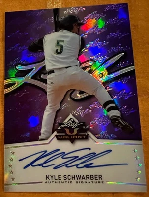 2014 Leaf Valiant Purple Kyle Schwarber autógrafo 16/25 #BA-KS1 - Imagem 1 de 4