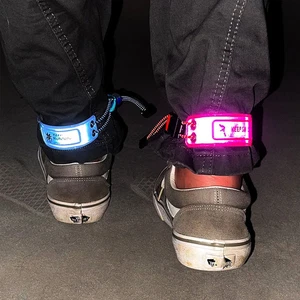 Reflective Armband Adjustable Safety Strap For Night Running Hiking Camping - Picture 1 of 16