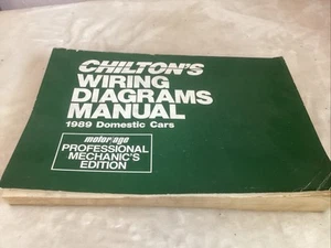 Chiltons Wiring Diagrams Manual 1989 Domestic Cars #7937 - Bild 1 von 8