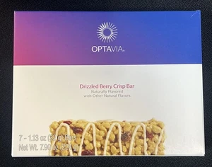 Optavia Drizzled Berry Crisp - 7 Bars - New - Exp 10/25 - Bild 1 von 2