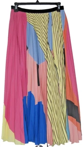 Anthropologie Geisha Designs Midi Faltenrock bunt adrett Boho Gr. 10 - Bild 1 von 7