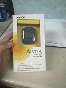 OMRON HJ325 Alvita Ultimate Pedometer Blue New - Picture 1 of 5
