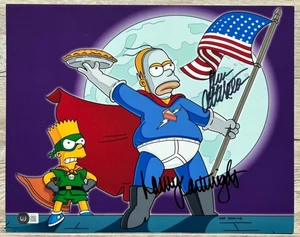 Nancy Cartwright Dan Castellaneta handsigniertes signed SIMPSONS 11x14 Foto BAS - Bild 1 von 1