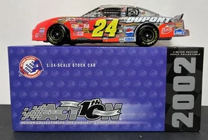 NASCAR Jeff Gordon #24 DuPont Monte Carlo 2002 coche de stock transparente acción 1:24 nuevo en caja - Imagen 1 de 10