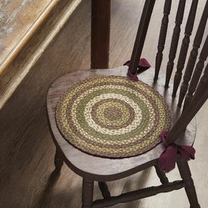 Tea Cabin Jute Chair Pad 15 inch Diameter VHC Brands - Picture 1 of 12
