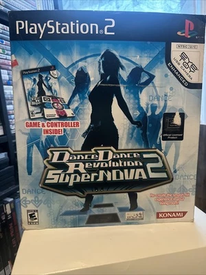 Sony PlayStation 2 PS2 Dance Dance Revolution SuperNOVA 2 Mat & Game Bundle Foto 1 de 4