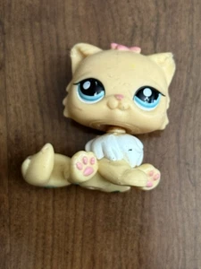 LPS #1320 LITTLEST PETSHOP ORIGINAL AUTÉNTICO GATO PERSA Ojos Azules - Imagen 1 de 3