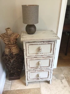 Shabby Chic French Style Freestanding Cabinet Chest Drawers Bedside Cabinet Unit - Picture 1 of 12