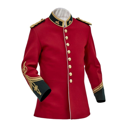 BURBERRY Giacca Zulu Rossa Nuova 1879 Ufficiali Militari Britannici Tunica Anglo Circa Jacket