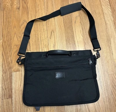 TUMI Large Essential Gear Expandable Briefcase Organizer Laptop Messenger BLK - Image 1 of 4