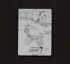 2017-18 Upper Deck CHL Printing Plates Black #212 Christian Girhiny 400536