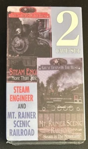 Steam Engineer & Mt. Rainer Scenic Railroad Great Trains VHS 2-Tape Set Sealed - Picture 1 of 8