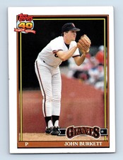 1991 Topps John Burkett San Francisco Giants #447