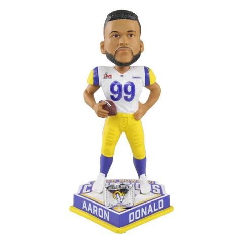 Los Angeles Rams #99 Aaron Donald Super Bowl LVI Champions  8" Bobblehead Cover