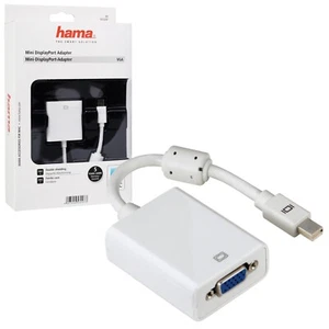 Hama Mini Dp Displayport A VGA Cable Adaptador Mdp para Macbook Thunderbold 2 - Imagen 1 de 6