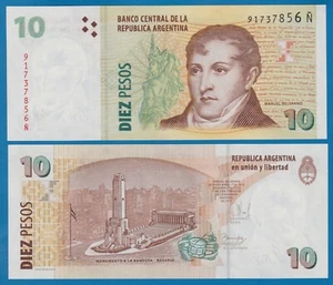 Argentina 10 Pesos P 354a Series "N" UNC ( P 354 a ) - Picture 1 of 1