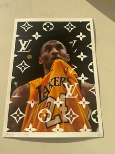 DEATH NYC ltd ed signed pop art print 45x32cm Louis Vuitton Kobe Bryant - Picture 1 of 2