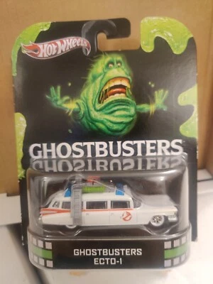 2015 Hot Wheels Retro Hobby The Real Ghostbusters Cartoon Car Ecto-1 Real Riders - Image 1 of 2