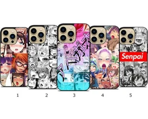 Ahegao iPhone Case 8 X/Xs XR SE 11 12 13 mini 14 15 16e Plus and Pro Max Cover - Picture 1 of 10