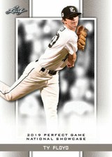 TY FLOYD 2019 "1ST EVER PRINTED" LEAF PERFECT GAME NIKE ROOKIE CARD #86! 