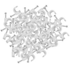 300 Pieces Of Cable Staples Clip Wall Wire Nail Fixture For Ethernet Cable5334 - Afbeelding 1 van 9