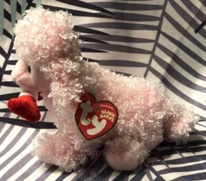 NUEVO Ty Original Beanie Babies PUP-IN-LOVE 10/12/2005 CACHORRO DE SAN VALENTÍN - Imagen 1 de 8